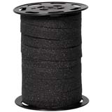 Bolduc noir pailleté 10 mm x 100 m polypropylène