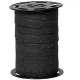 Bolduc noir pailleté 10 mm x 100 m polypropylène