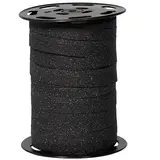 Bolduc noir pailleté 10 mm x 100 m polypropylène