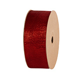 Ruban satiné - Bordeaux - 38 mm x 10 m - Rubans tissu, Cordons