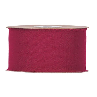 Ruban Velours Rouge Bordeaux 2,5cm X 10m - 100%Mosel - Pour Emballage Cadeaux, Déco Mariage, DIY