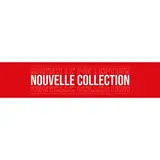 Affiche Nouvelle collection horizontale 90 x 20 cm rouge/blanc