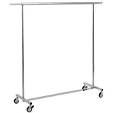 Portant pliant - L 140 + 2 rallonges 32 cm - H 160 cm