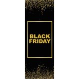 Affiche Black Friday pour vitrine 42 x 115 cm noir / or M1