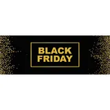 Affiche Black Friday pour vitrine 70 x H 25 cm noir / or M1