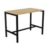 Table haute Astrolite 140 x 80 x H 105 cm noir/ nebraska - Buronomic©