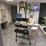 Kit de 3 bacs de rangement pour table Alto 12 x 12 cm noir - Buronomic© 