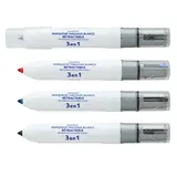 Marqueurs effaçables pour tableau blanc - 3 couleurs 