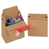 Carton d'expédition fond auto avec fermeture adhésive Eurobox S 14,5 x 9,5 x 14 cm - Boîte carton - Lot de 20