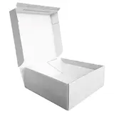 Carton d'expédition aller-retour blanc fermeture adhésive 44,5x37,9x19,5 cm - Boîte carton - Lot de 15