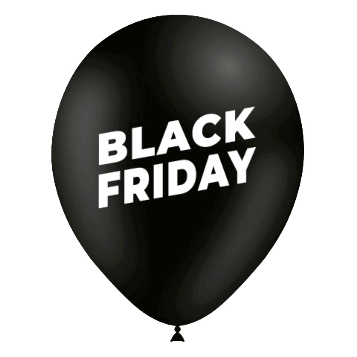 8 ballons latex noir Black Friday ø 30 cm