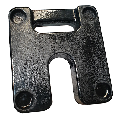 Poids de lestage en fonte 14kg Noir pour tente et barnum – Forme H empilable, Passage 52mm