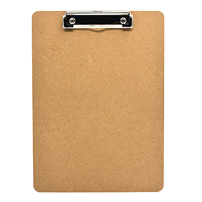 Porte bloc à pince en fibre de bois - A4 - 31,5 x 22,7 cm - Papeterie et Bureau