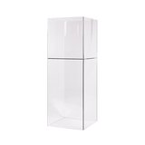 Bac soldeur - Bac à fouille PETG réversible avec tablette fixe et porte-affiches 30 x 30 x 80 cm