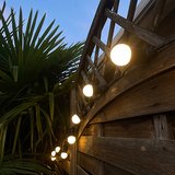 Guirlande extérieure guinguette 10m B22 IP44 blanc chaud