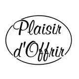 Étiquettes cadeaux adhésives Plaisir d'offrir transparentes 40 x 30 mm - Boîte de 500