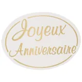 Étiquettes cadeaux adhésives Joyeux anniversaire