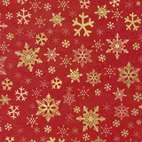 Papier cadeau kraft brun rouge flocons or 70 cm x 50 m 65 g/m² – le rouleau