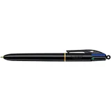 Stylo bille BIC 4 Couleurs Pro Rétractable – Corps Noir Laqué