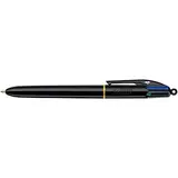 Stylo bille BIC 4 Couleurs Pro Rétractable – Corps Noir Laqué