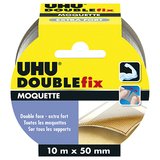 Ruban adhésif double face extra fort pour moquettes et tapis UHU Doublefix 10mx50mm