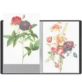 Protège-documents A4 40 vues 20 pochettes – Porte-vues polypropylène souple - Noir