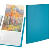 Porte-vues A4 80 vues – Protège-documents 40 pochettes souple - Vert