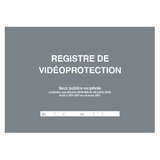 Registre de vidéoprotection A4 paysage 21 x 29,7 cm 104 pages - Encaissement, Sécurité