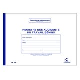 Registre des accidents du travail bénins A4 paysage 21 x 29,7 cm 20 pages