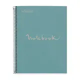 Bloc note Notebook A4 Eco Emotion 80F Quadrillé 5x5 - Bleu