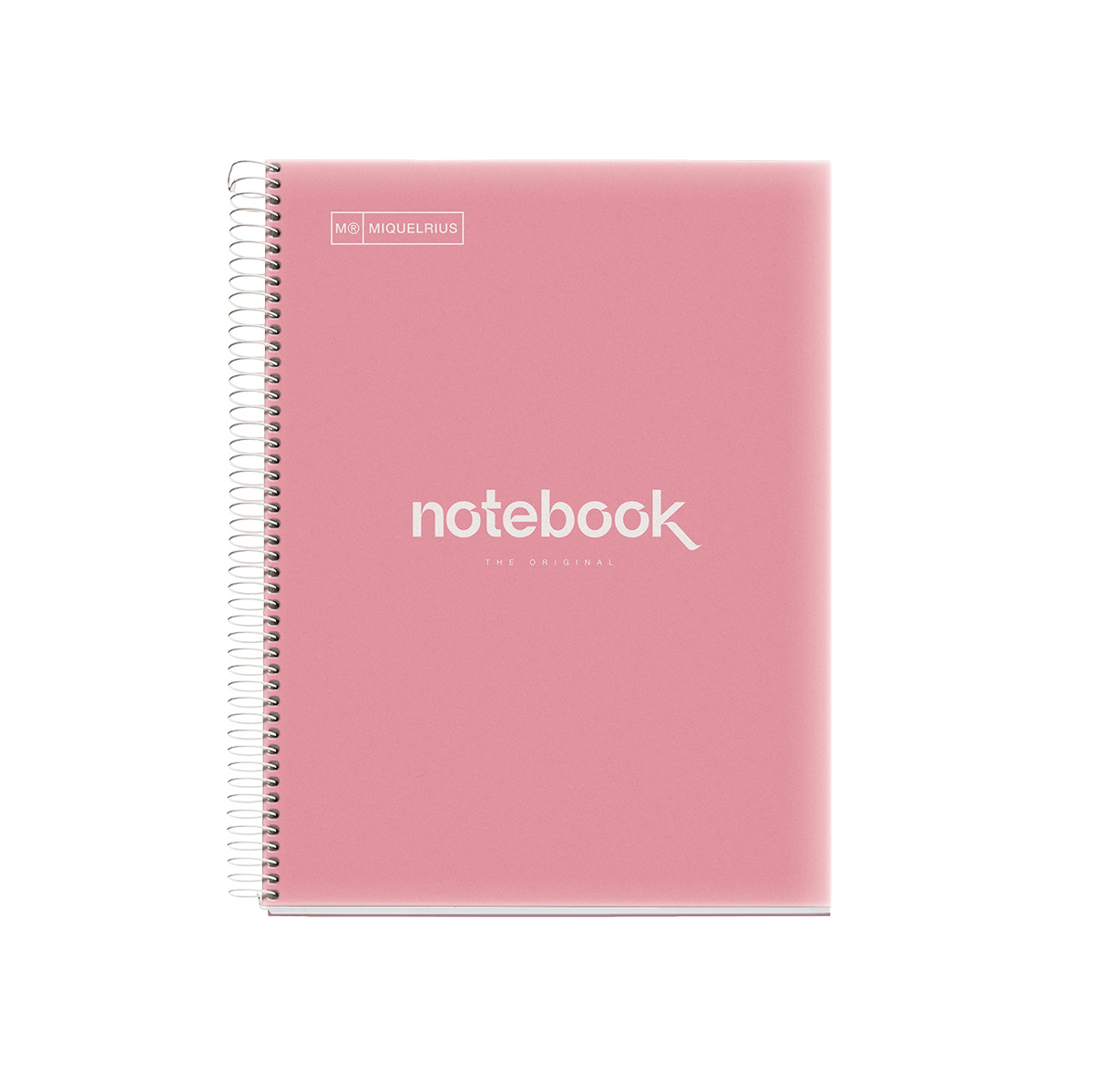 Bloc note Notebook A4 Emotion 80F Quadrillé 5x5 Couverture Polypro - Corail