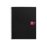 Cahier à spirale Miquelrius 5/5 - A5 - Rouge - 14,8 x 21 cm