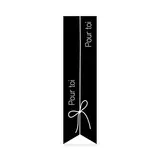 Étiquettes cadeaux adhésives ferme sac Pour Toi noir/blanc 35 x 135 mm – Paquet de 200