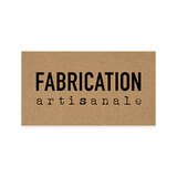 Étiquettes cadeaux adhésives rectangulaires Fabrication artisanale brun/noir 45 x 25 mm – Paquet de 500