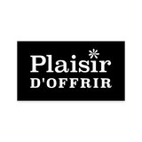 Étiquettes cadeaux adhésives rectangulaires Plaisir d'offrir noir/blanc 45 x 25 mm – Paquet de 500