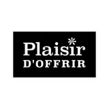 Étiquettes cadeaux adhésives rectangulaires Plaisir d'offrir noir/blanc 45 x 25 mm – Paquet de 500