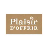 Étiquettes cadeaux adhésives rectangulaires Plaisir d'offrir brun/blanc 45 x 25 mm – Paquet de 500