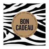 Bon cadeau zèbre 12x12cm avec enveloppe – Paquet de 12
