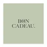 Bon cadeau minimaliste vert sauge 12x12cm avec enveloppe – paquet de 12