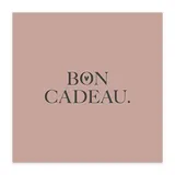 Bon cadeau minimaliste rose nude 12x12cm avec enveloppe – paquet de 12