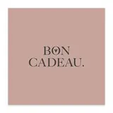 Bon cadeau minimaliste rose nude 12x12cm avec enveloppe – paquet de 12