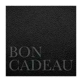 Bon cadeau cuir noir 12x12cm avec enveloppe – paquet de 12