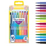 Pochette 16 Stylos feutres Paper Mate Flair pointe moyenne 0,7 mm - Feutres coloriage