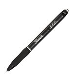 Stylo gel noir Sharpie S-Gel pointe moyenne 0,7 mm retractable - Pack de 3