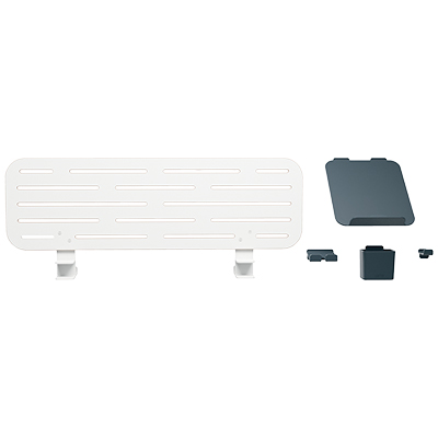 Organiseur de bureau Leitz Ergo blanc, 80×25 cm, support laptop réglable