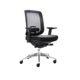 Siège de bureau ergonomique Austin synchrone 4 positions, accoudoirs 4D, assise réglable translation – Noir