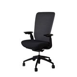Siège de bureau ergonomique Ramses noir – assise ressorts, synchrone 4 positions, accoudoirs 4D