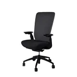 Siège de bureau ergonomique Ramses noir – assise ressorts, synchrone 4 positions, accoudoirs 4D