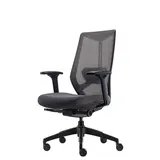 Siège de bureau design Arco Claudio Bellini synchrone 4 positions accoudoirs 3D - Noir