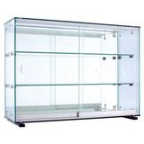 Vitrine murale fond miroir - Transparent - L 78 x P 25 x H 55 cm